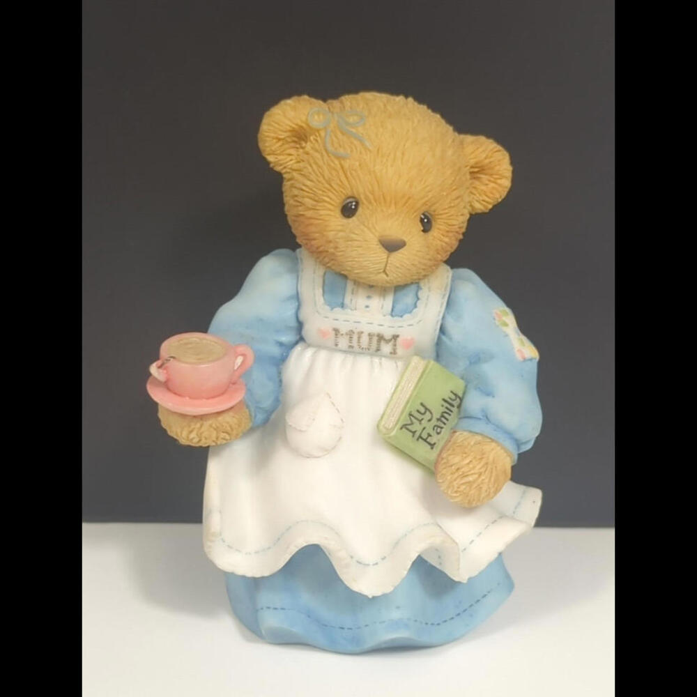 2000 Cherished Teddies I Just Called to Say I Love You Mum w/ Tea Cup Vintage